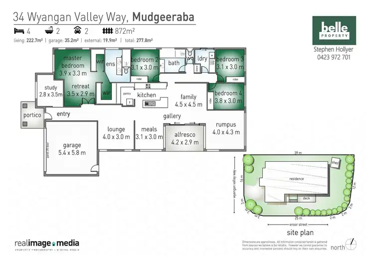 Floorplan of Homely house listing, 34 Wyangan Valley Way, Mudgeeraba QLD 4213