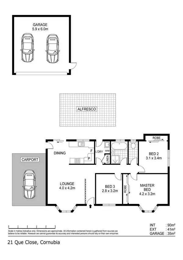 Floorplan of Homely house listing, 21 Que Close, Cornubia QLD 4130