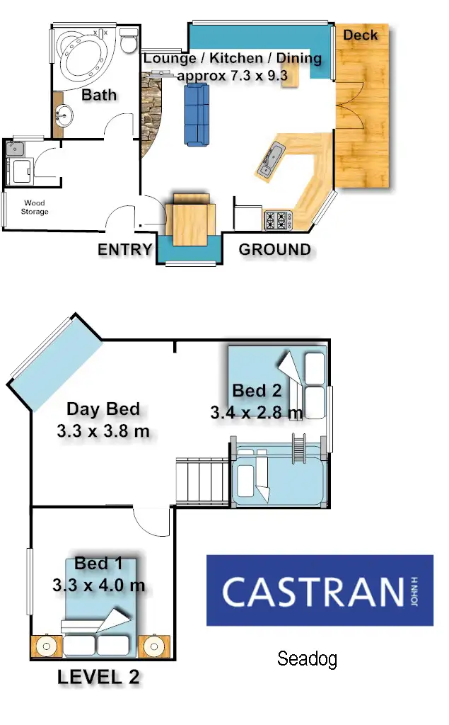 Floorplan of Homely apartment listing, 1/19 Big Muster Drive, Dinner Plain VIC 3898