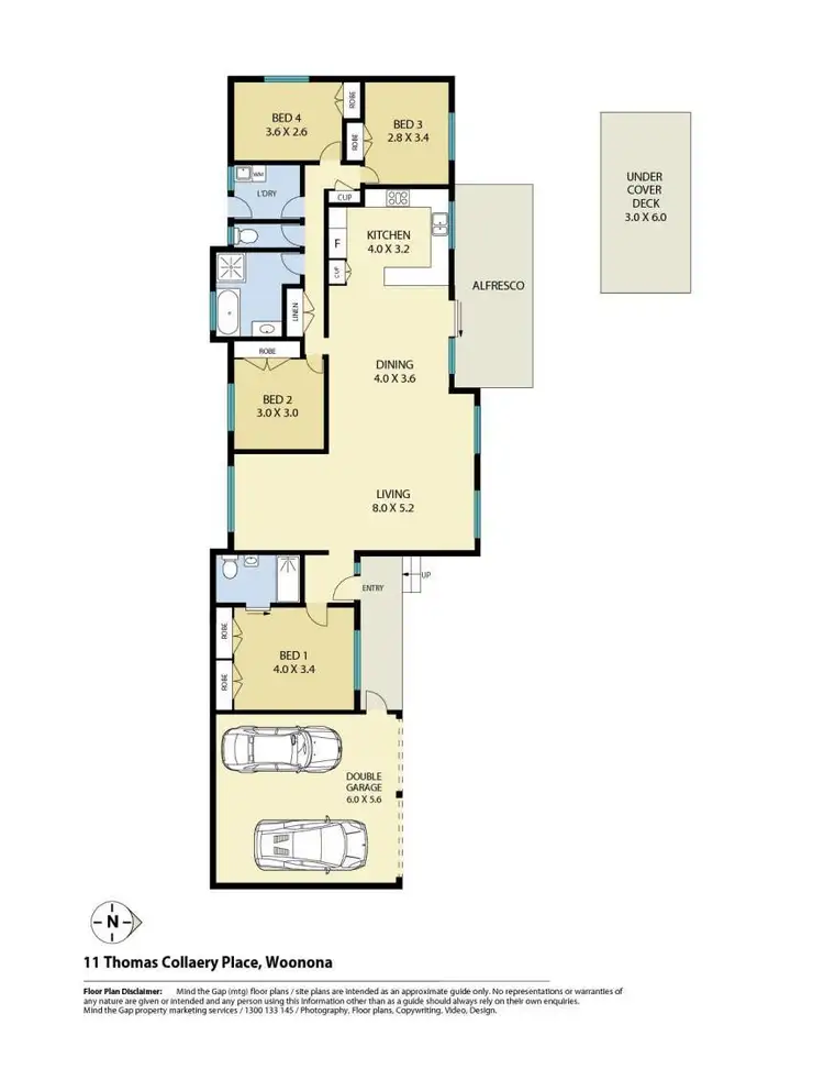 Floorplan of Homely house listing, 11 Thomas Collaery Place, Woonona NSW 2517