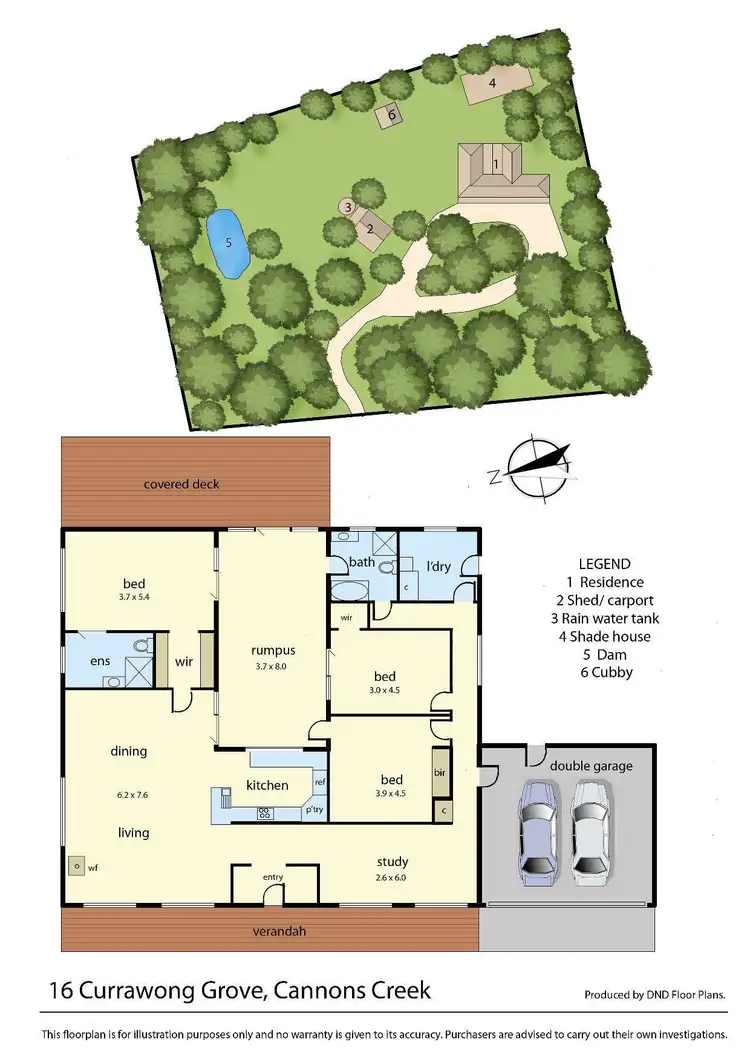 Floorplan of Homely rural property listing, 16 Currawong Grove, Cannons Creek VIC 3977