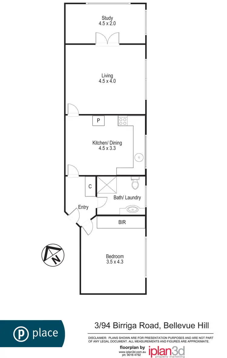 Floorplan of Homely unit listing, 3/94 Birriga Road, Bellevue Hill NSW 2023