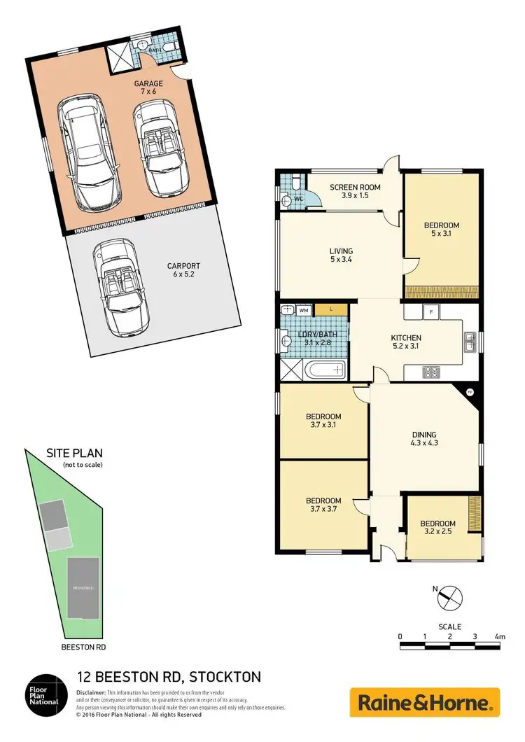 Floorplan of Homely house listing, 12 Beeston Road, Stockton NSW 2295
