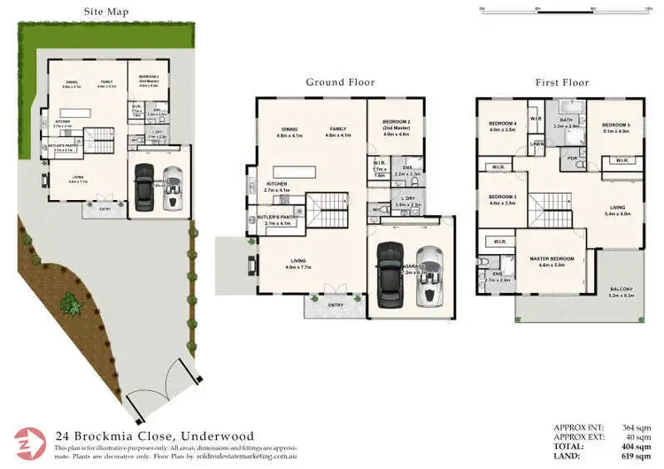 Floorplan of Homely house listing, 24 Brockmia Close, Underwood QLD 4119