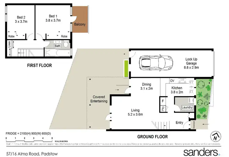 Floorplan of Homely townhouse listing, 57/16 Alma Road, Padstow NSW 2211