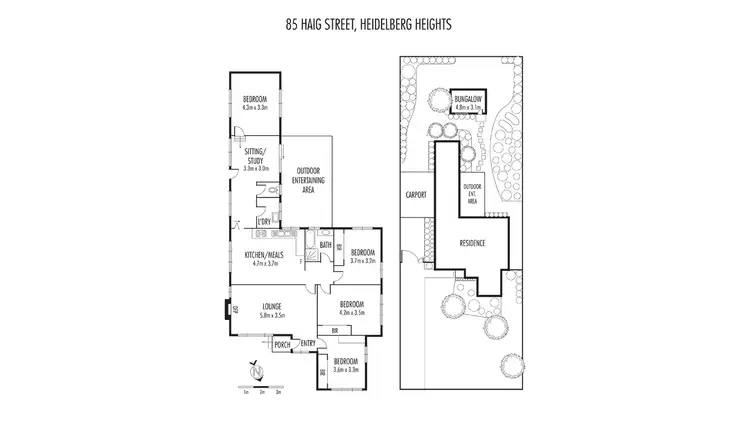 Floorplan of Homely house listing, 85 Haig Street, Heidelberg Heights VIC 3081