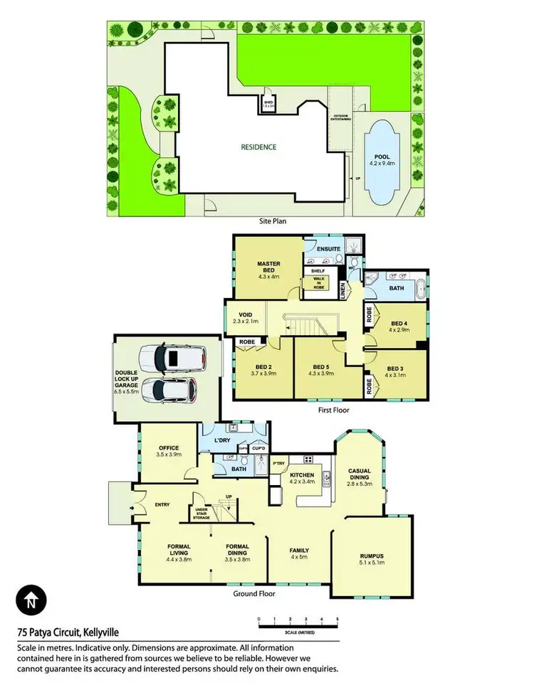 Floorplan of Homely house listing, 75 Patya Circuit, Kellyville NSW 2155