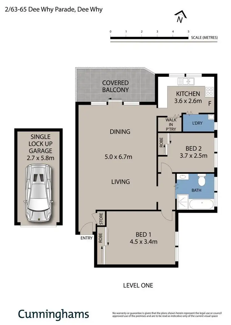 Floorplan of Homely apartment listing, 2/63-65 Dee Why Parade, Dee Why NSW 2099