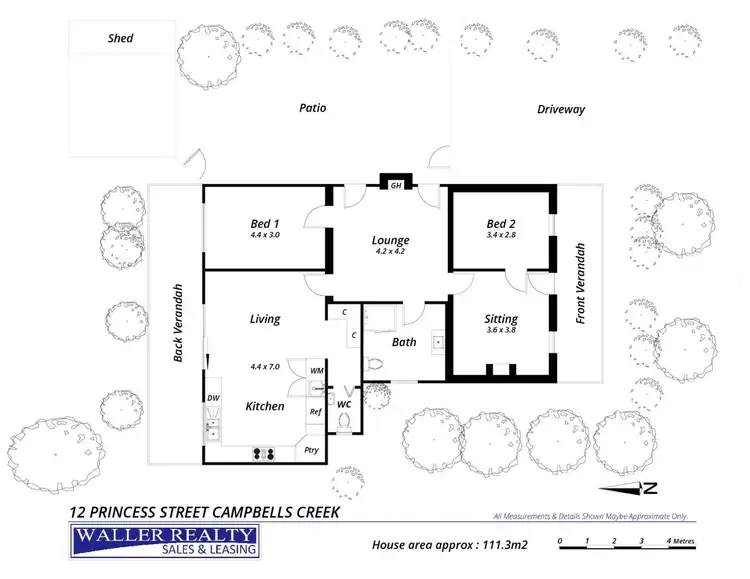 Floorplan of Homely house listing, 12 Princess Street, Campbells Creek VIC 3451