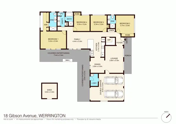 Floorplan of Homely house listing, 18 Gibson Avenue, Werrington NSW 2747