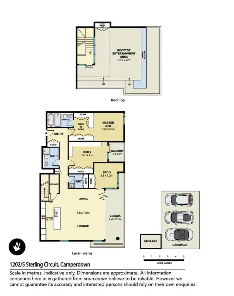 Floorplan of Homely apartment listing, 1202/5 Sterling Circuit, Camperdown NSW 2050