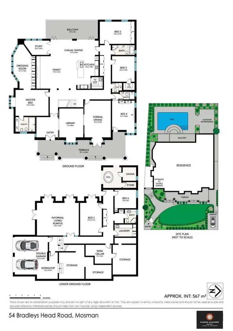 Floorplan of Homely house listing, 54 Bradleys Head Road, Mosman NSW 2088