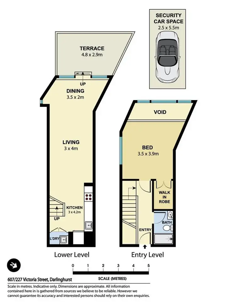 Floorplan of Homely apartment listing, 607/227 Victoria Street, Darlinghurst NSW 2010
