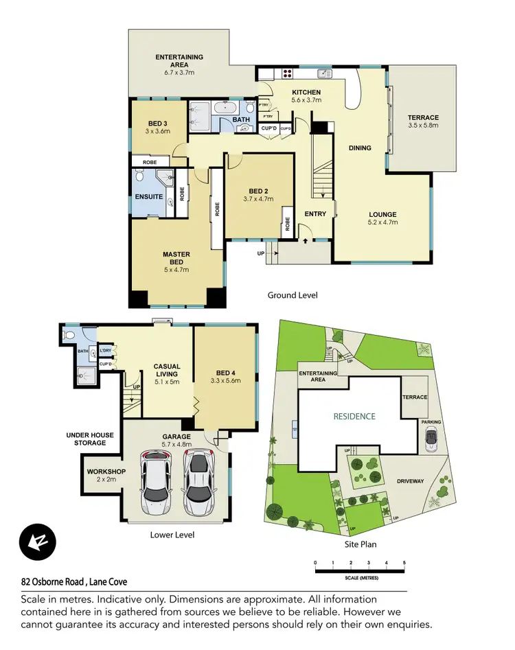 Floorplan of Homely house listing, 82 Osborne Road, Lane Cove NSW 2066
