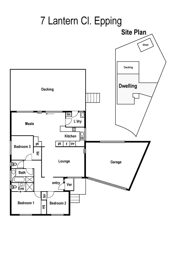 Floorplan of Homely house listing, 7 Lantern Close, Epping VIC 3076