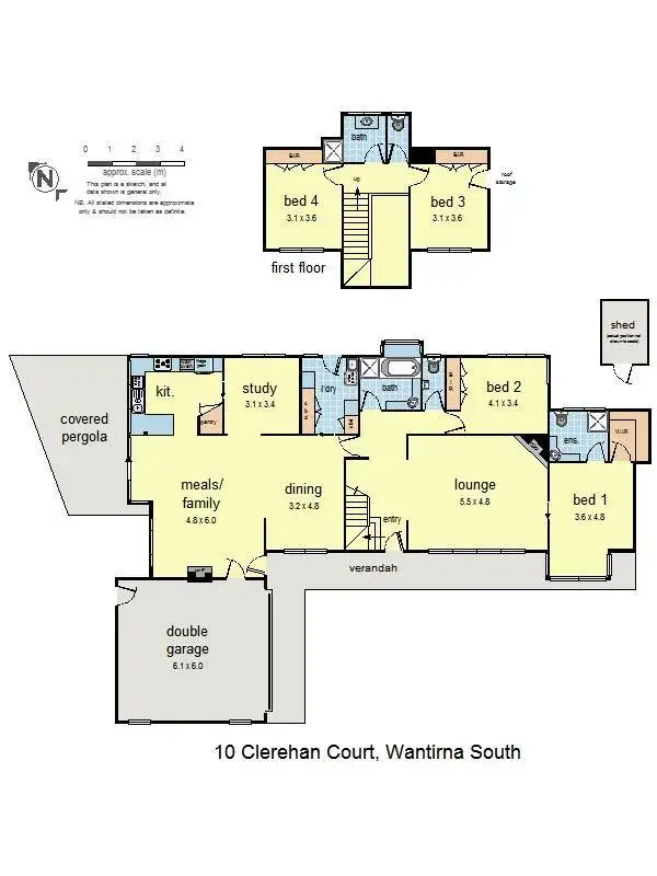 Floorplan of Homely house listing, 10 Clerehan Court, Wantirna South VIC 3152
