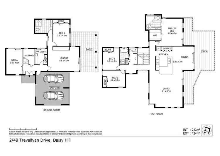 Floorplan of Homely house listing, 2/49 Trevallyan Drive, Daisy Hill QLD 4127