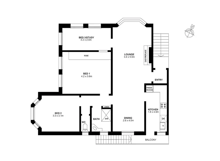 Floorplan of Homely apartment listing, 5/104 Bower Street, Manly NSW 2095