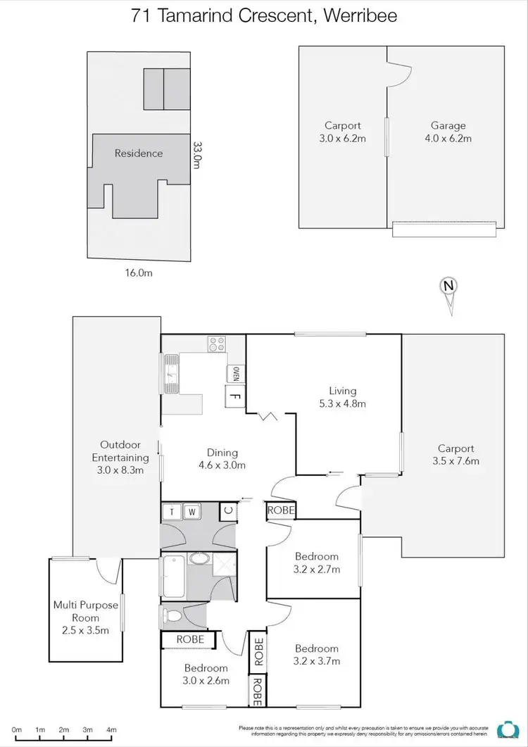 Floorplan of Homely house listing, 71 Tamarind Crescent, Werribee VIC 3030