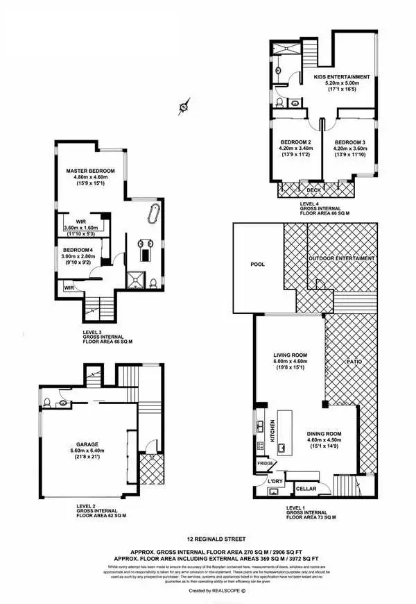 Floorplan of Homely house listing, 12 Reginald Street, Paddington QLD 4064