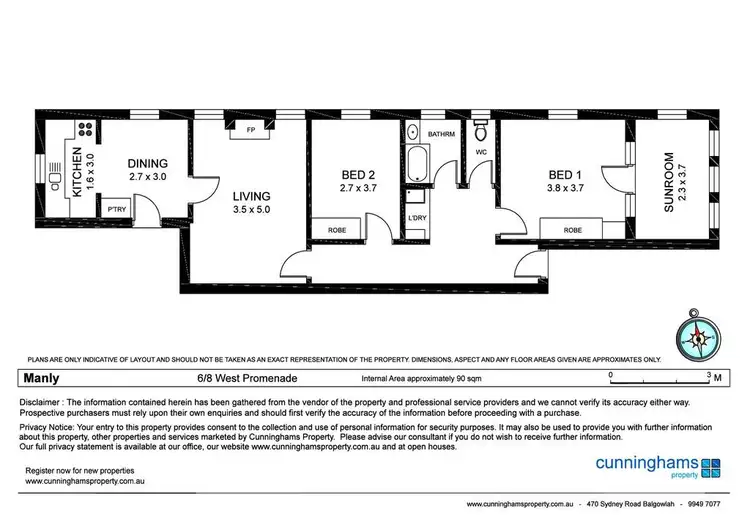 Floorplan of Homely unit listing, 6/8 West Promenade, Manly NSW 2095