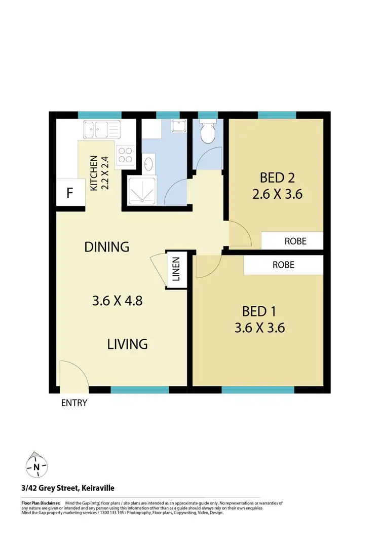 Floorplan of Homely unit listing, 3/42 Grey Street, Keiraville NSW 2500