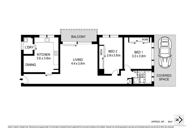 Floorplan of Homely apartment listing, 1/4 Mooney Street, Strathfield South NSW 2136