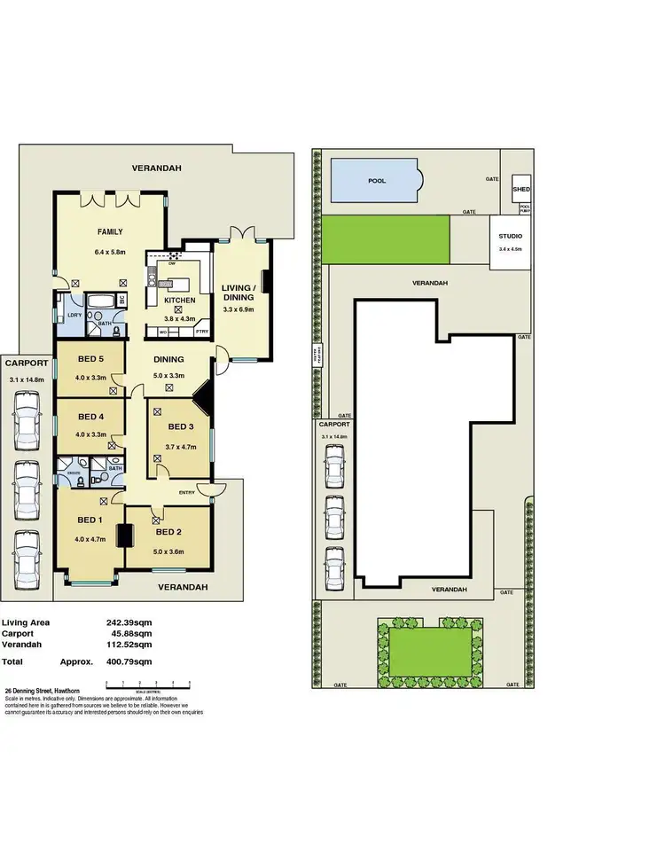 Floorplan of Homely house listing, 26 Denning Street, Hawthorn SA 5062