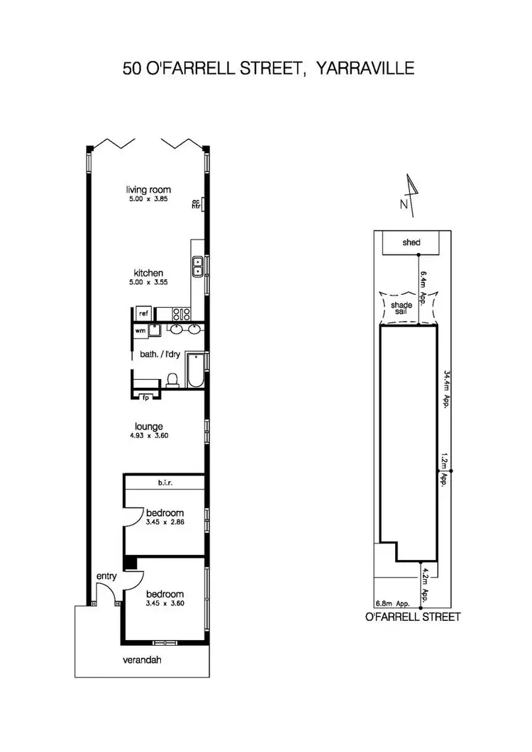 Floorplan of Homely house listing, 50 O'farrell Street, Yarraville VIC 3013