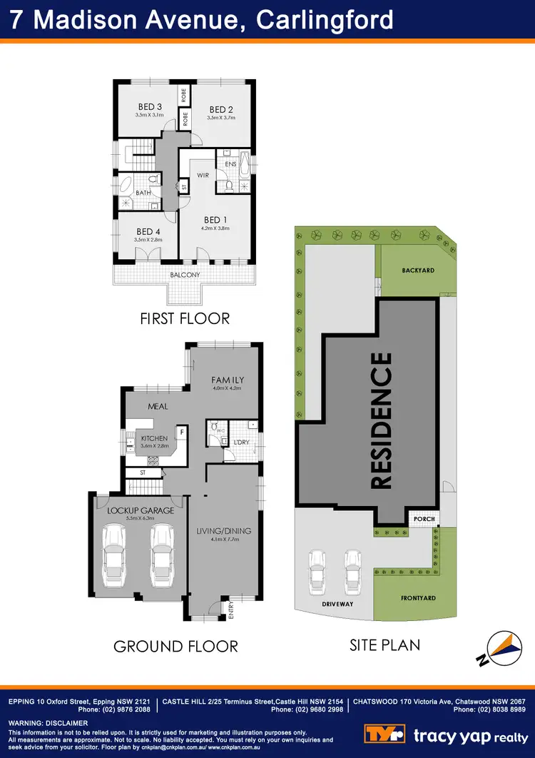 Floorplan of Homely house listing, 7 Madison Avenue, Carlingford NSW 2118