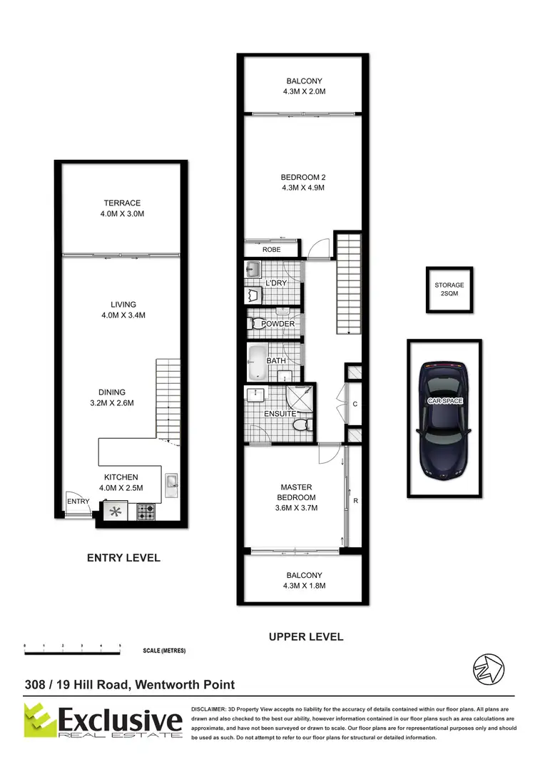 Floorplan of Homely apartment listing, 308/19 Hill Road, Wentworth Point NSW 2127