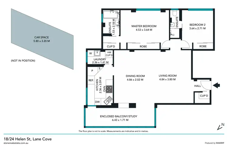 Floorplan of Homely apartment listing, 18/24-28 Helen Street, Lane Cove NSW 2066