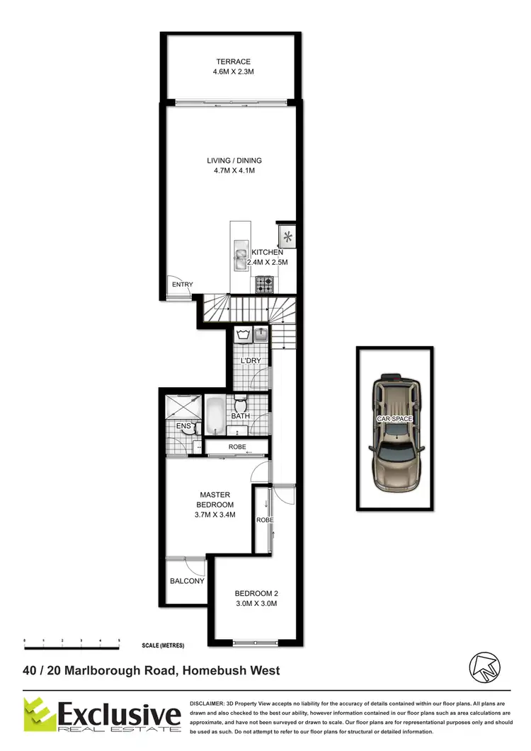 Floorplan of Homely apartment listing, 40/20-26 Marlborough Road, Homebush West NSW 2140