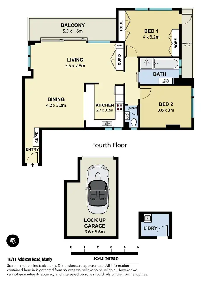 Floorplan of Homely apartment listing, 16/11 Addison Road, Manly NSW 2095