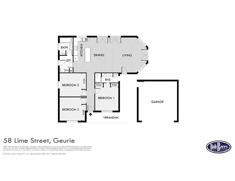 Floorplan of Homely house listing, 58 Lime Street, Geurie NSW 2818