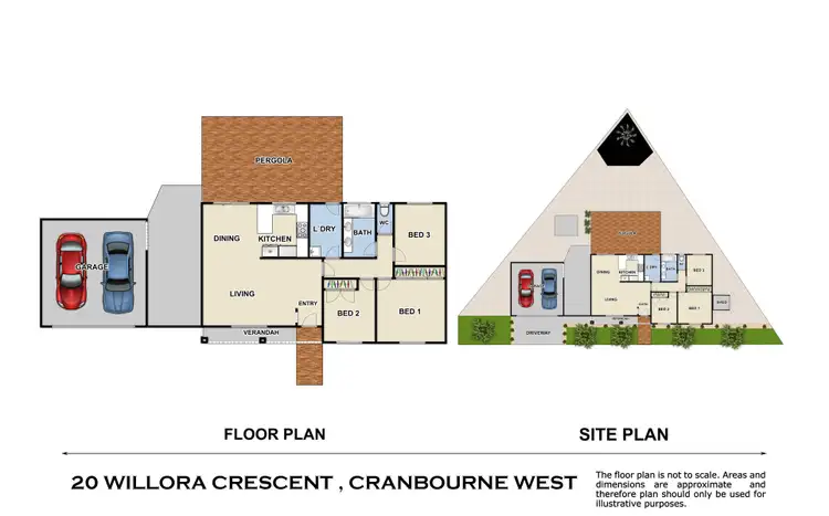 Floorplan of Homely house listing, 20 Willora Crescent, Cranbourne West VIC 3977