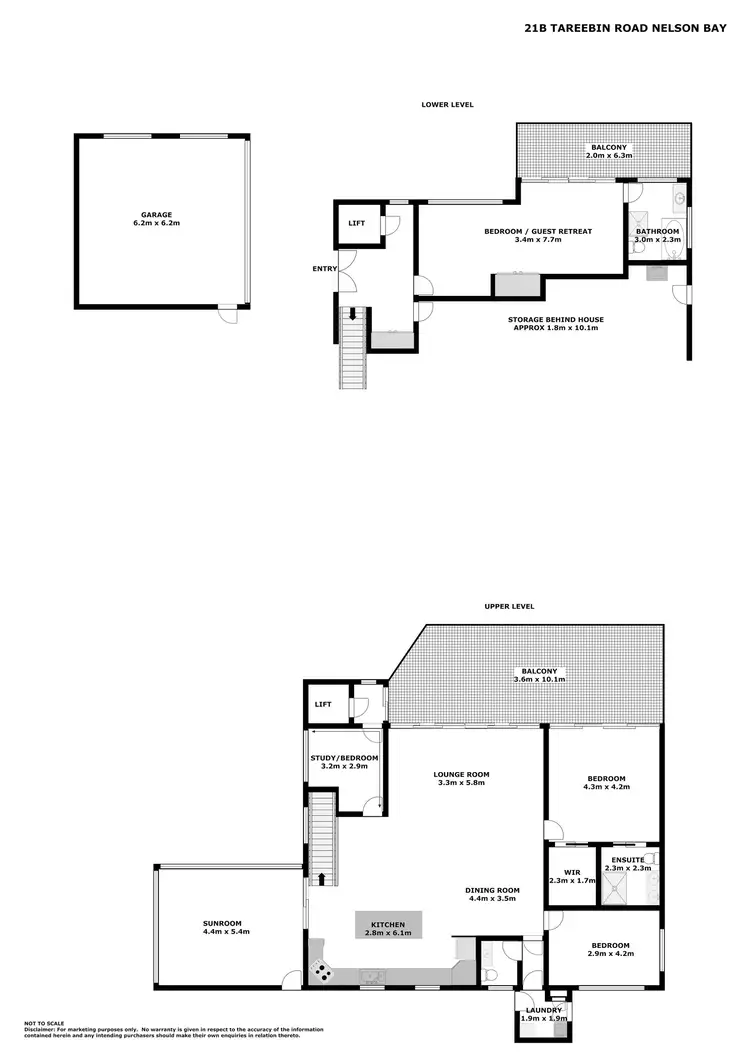 Floorplan of Homely house listing, 21b Tareebin Road, Nelson Bay NSW 2315