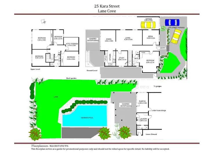 Floorplan of Homely house listing, 25 Kara Street, Lane Cove NSW 2066