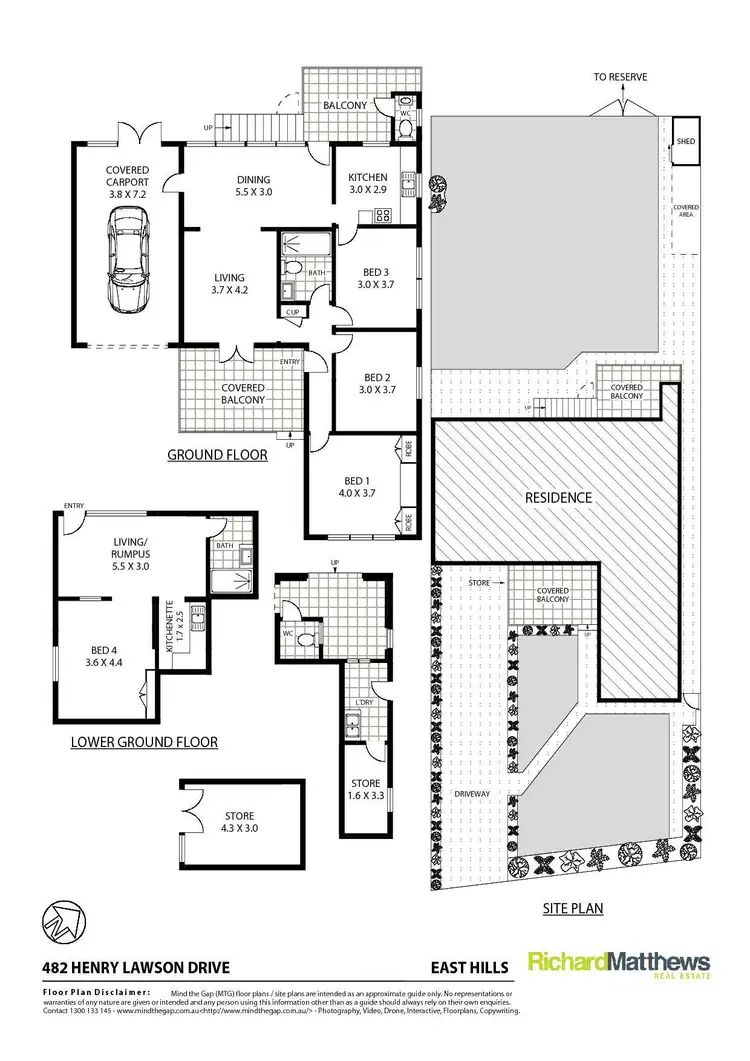 Floorplan of Homely house listing, 482 Henry Lawson Drive, East Hills NSW 2213