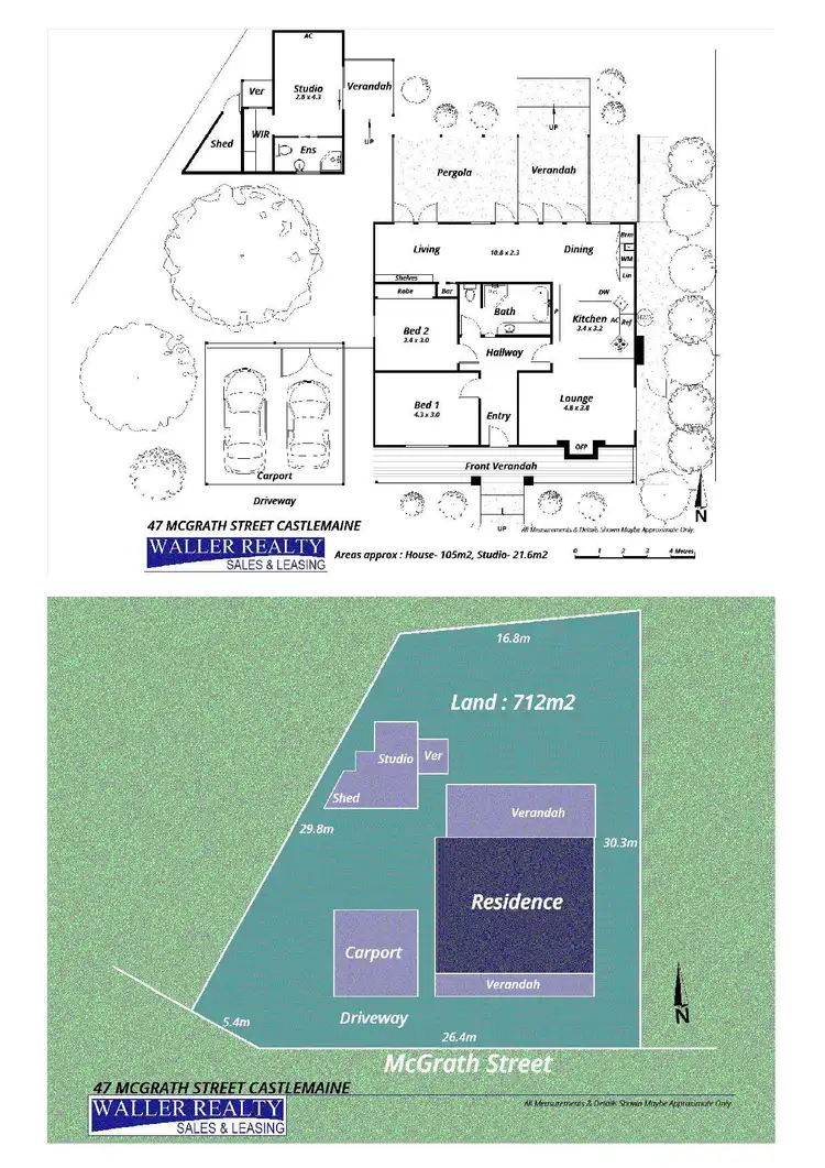 Floorplan of Homely house listing, 47 McGrath Street, Castlemaine VIC 3450