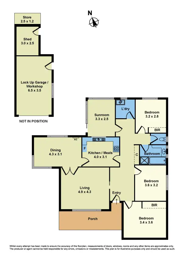 Floorplan of Homely house listing, 13 Centre Street, Sunshine VIC 3020