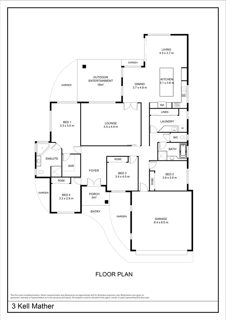 Floorplan of Homely house listing, 3 Kell Mather Drive, Lennox Head NSW 2478