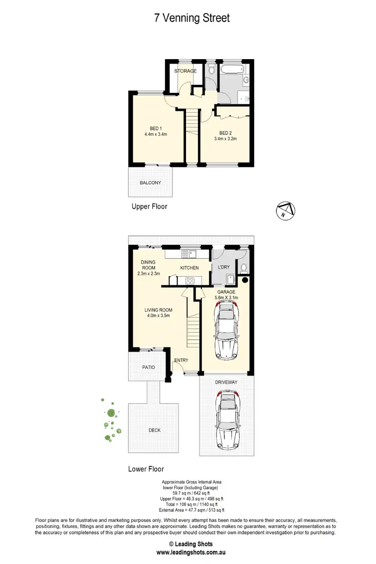 Floorplan of Homely townhouse listing, 7 Venning Street, Everton Park QLD 4053