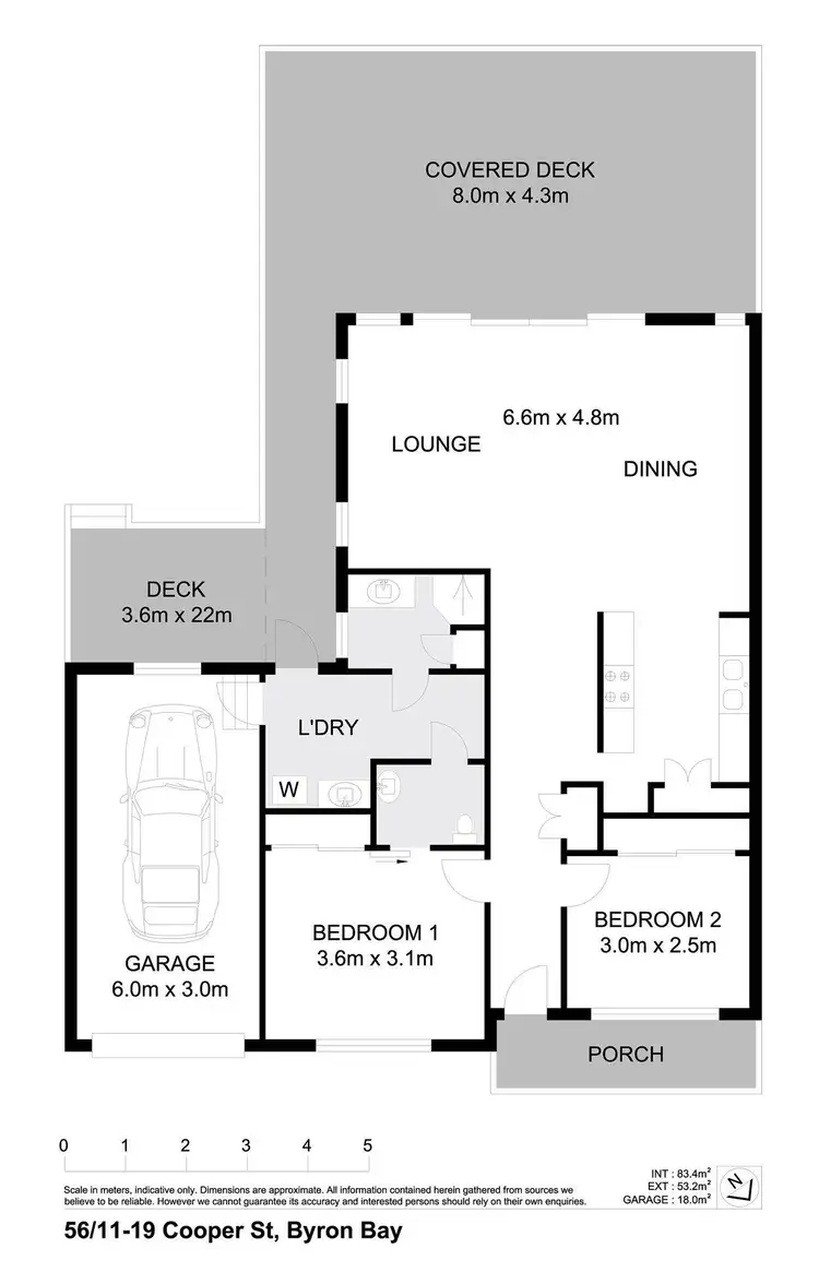 Floorplan of Homely villa listing, 56/11-19 Cooper Street, Byron Bay NSW 2481
