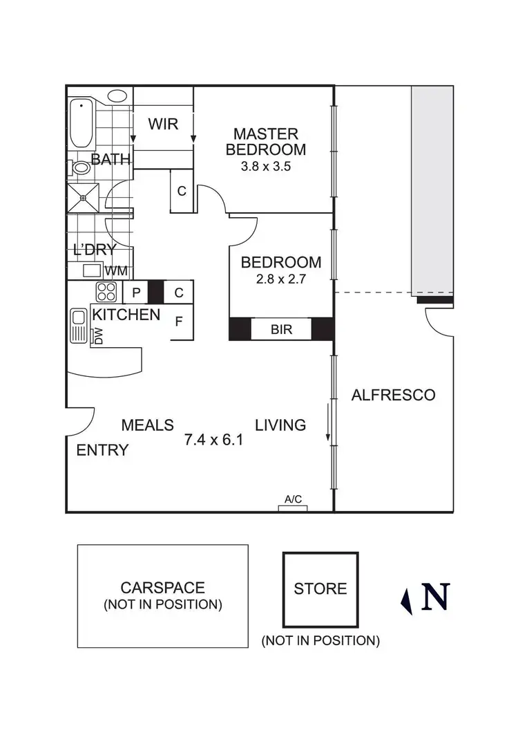Floorplan of Homely apartment listing, 4/78 Manningham Road, Bulleen VIC 3105