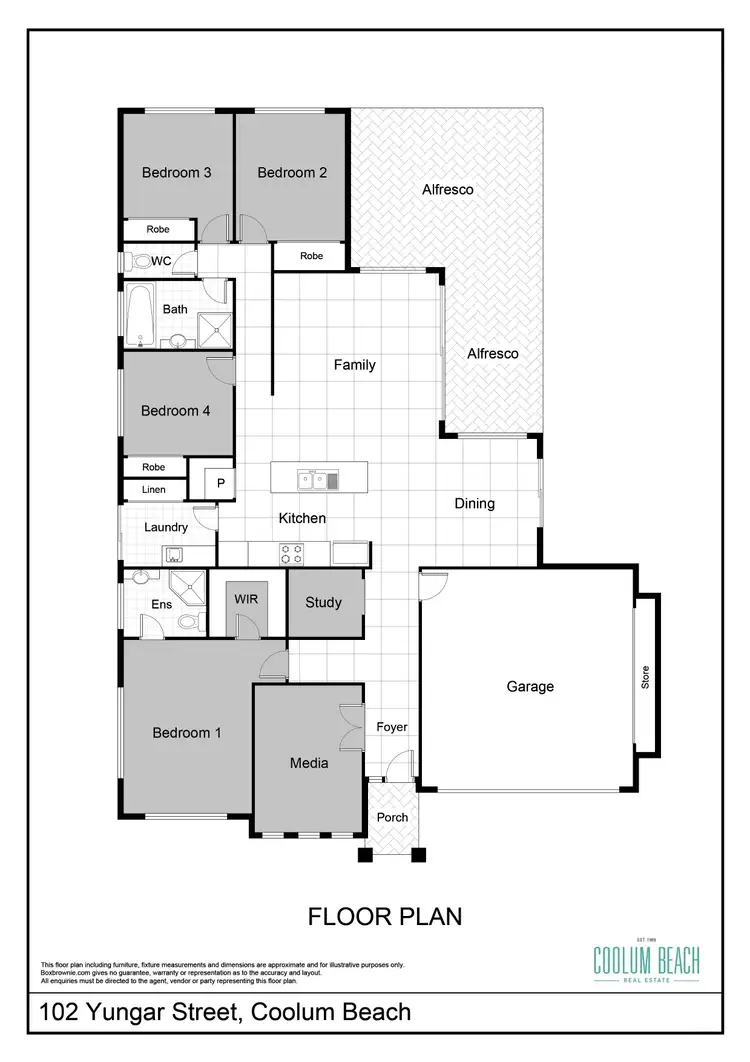 Floorplan of Homely house listing, 102 Yungar Street, Coolum Beach QLD 4573