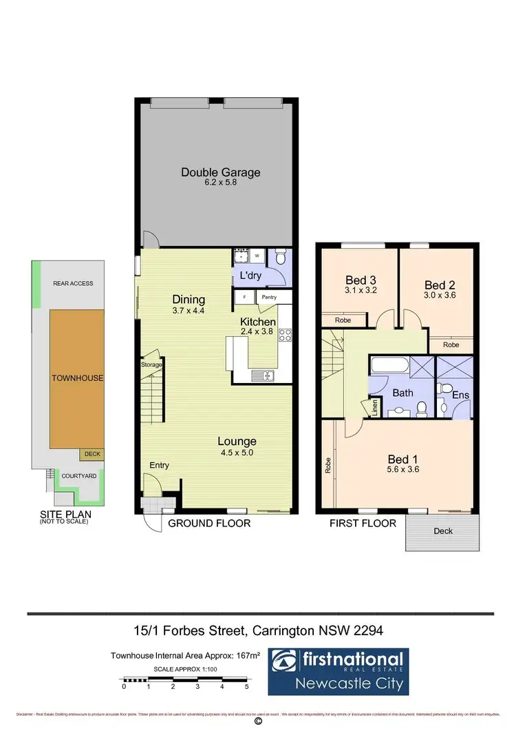 Floorplan of Homely townhouse listing, 15/1 Forbes Street, Carrington NSW 2294