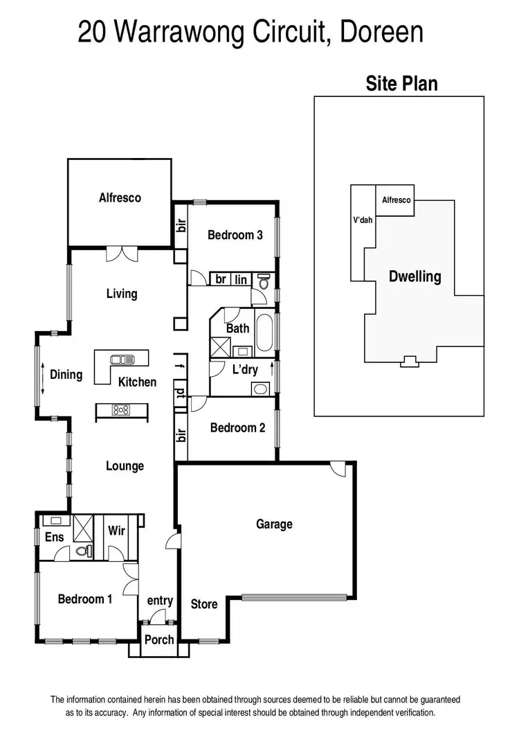 Floorplan of Homely house listing, 20 Warrawong Circuit, Doreen VIC 3754