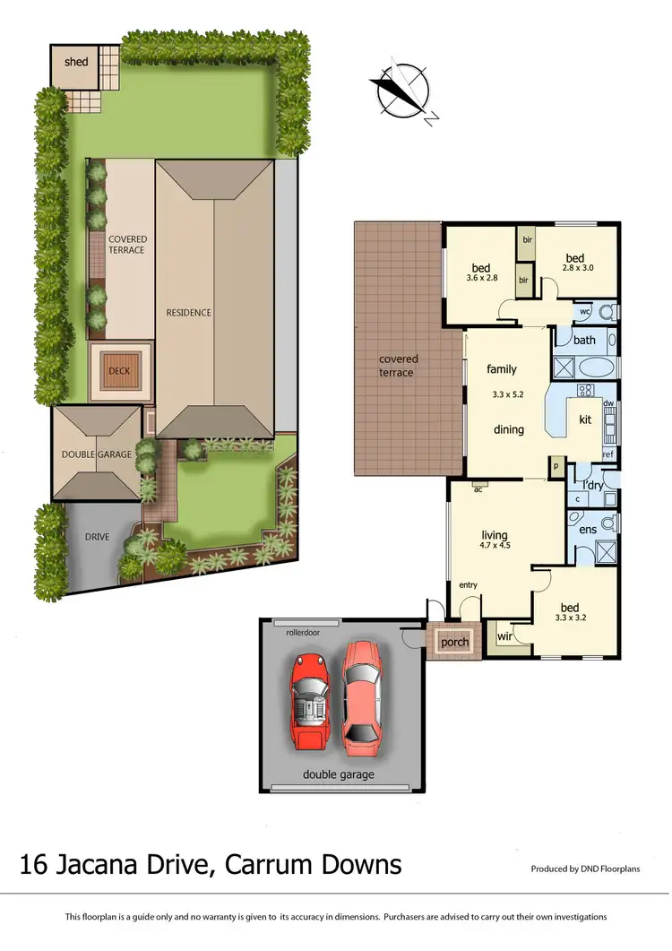 Floorplan of Homely house listing, 16 Jacana Drive, Carrum Downs VIC 3201