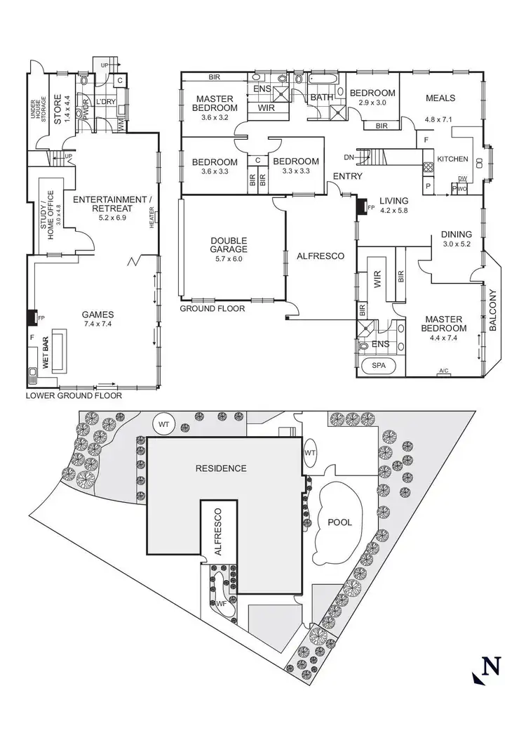 Floorplan of Homely house listing, 9 Pickering Place, Doncaster East VIC 3109